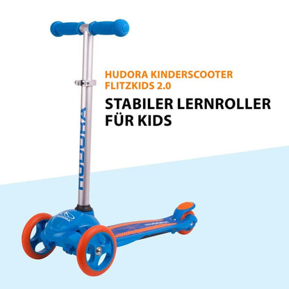 Hudora Kinder-Scooter FLITZKIDS 2.0 in blau