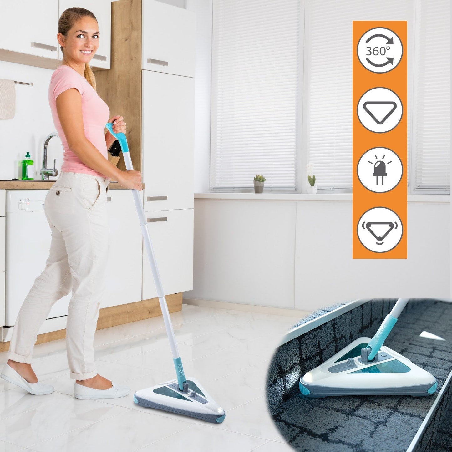 Livington Deeper Sweeper 360 Grad Akku-Bodenreiniger