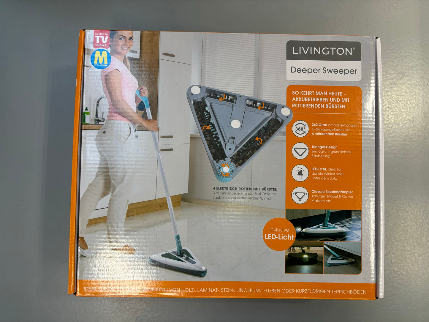 Livington Deeper Sweeper 360 Grad Akku-Bodenreiniger