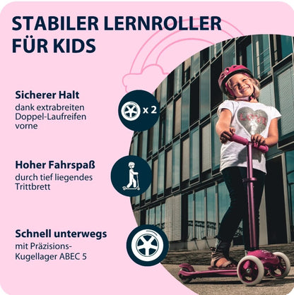 Scooter FLITZKIDS 2.0 SKATE WONDERS in rosa/hellblau