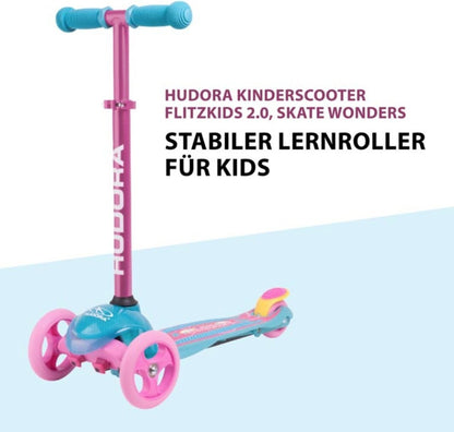 Scooter FLITZKIDS 2.0 SKATE WONDERS in rosa/hellblau