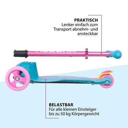 Scooter FLITZKIDS 2.0 SKATE WONDERS in rosa/hellblau