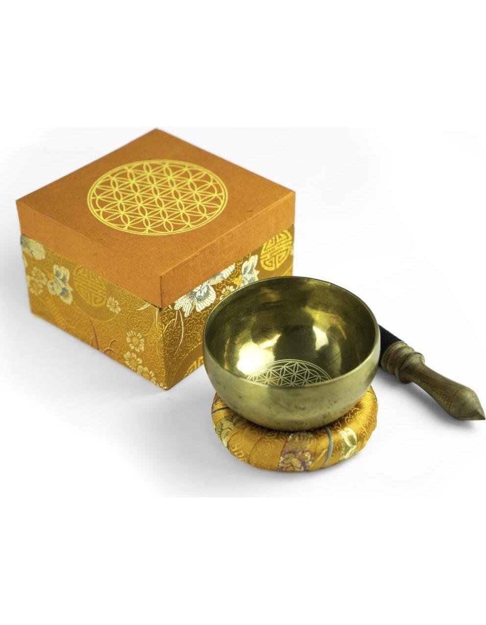 Klangschalen-Set in Box "Blume des Lebens"