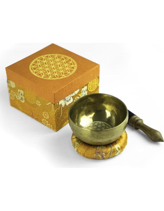 Klangschalen-Set in Box "Blume des Lebens"