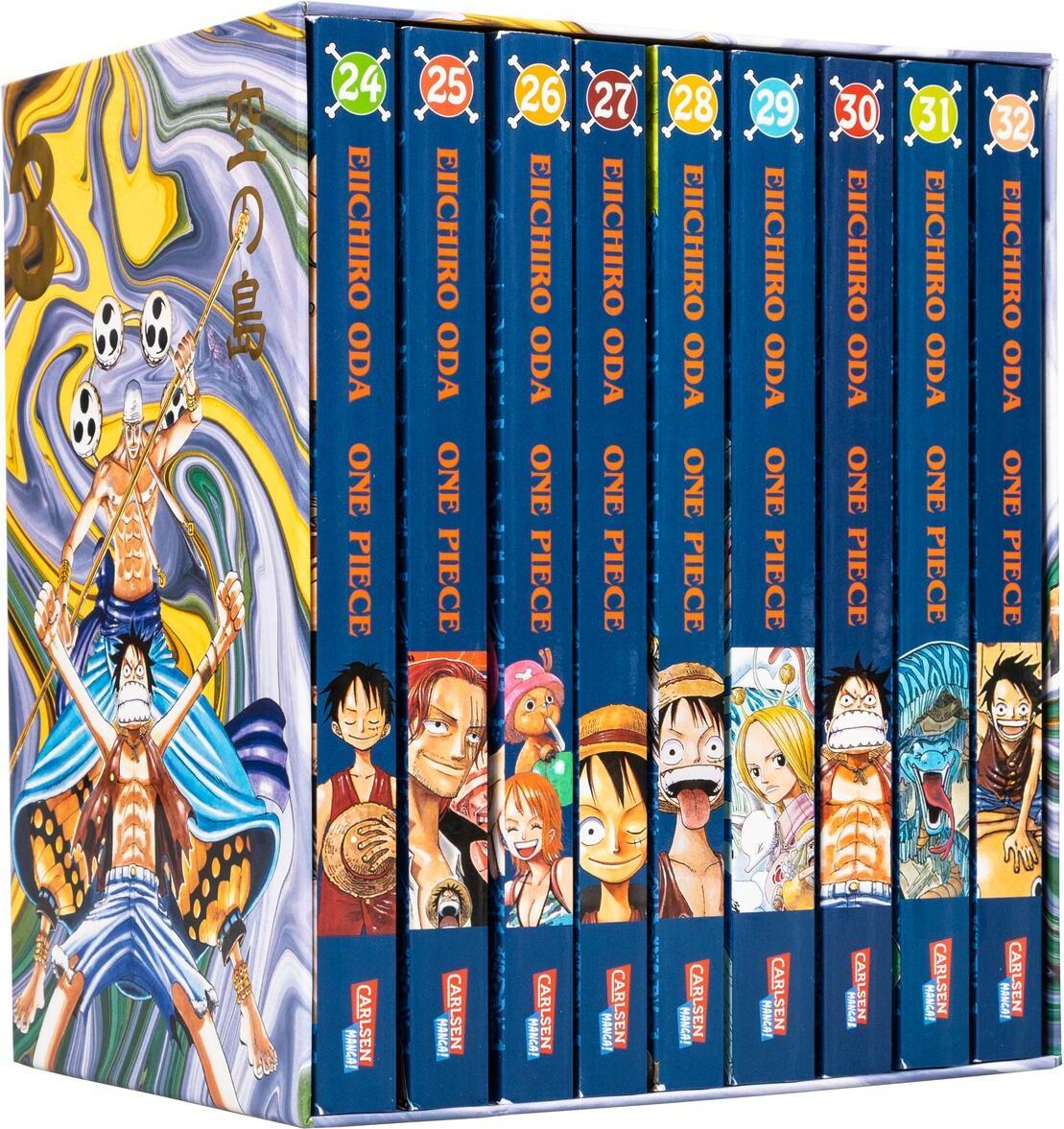 Carlsen One Piece Sammelschuber 3: Skypia (inklusive Band 24-32) (Deutsch, 2023, Eiichiro Oda)
