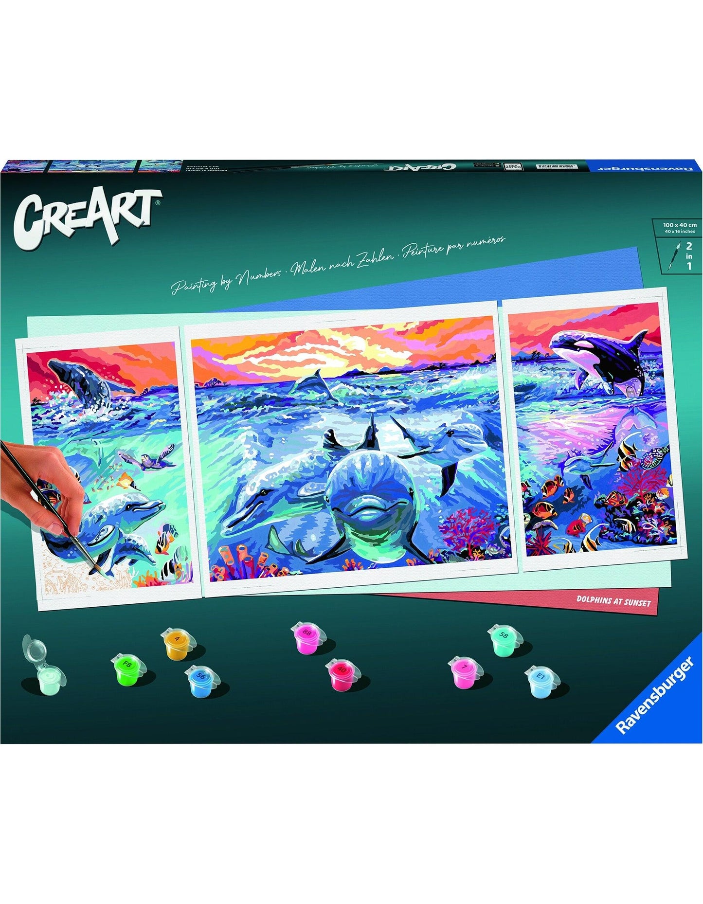 Ravensburger CreArt Dolphins at Sunset