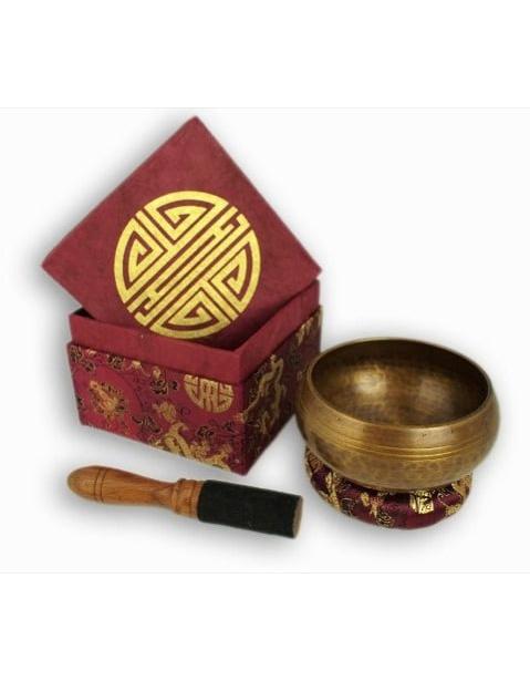 Klangschale antik in Box