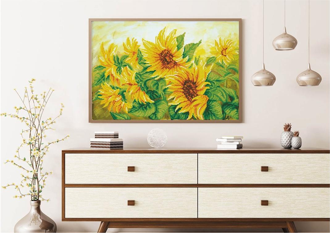 Diamond Dotz Diamond Painting Sonnenblumenfeld