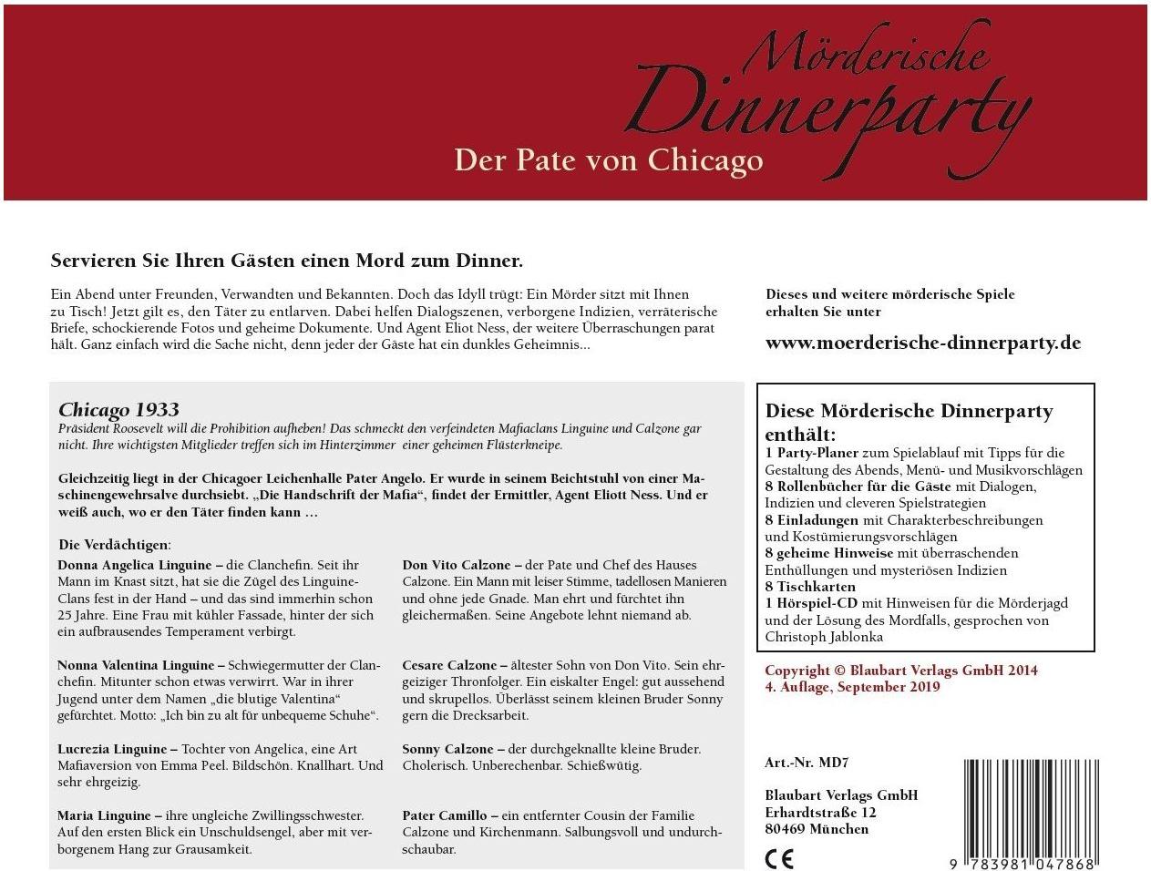 Blaubart Mörderische Dinnerparty Der Pate von Chicago