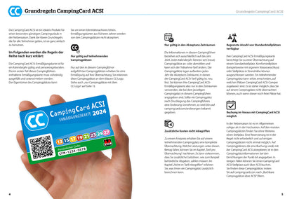 Hallwag Kümmerly+Frey HV ACSI CampingCard&Stellplatzführer (Deutsch, 2024, Hallwag, ACSI)