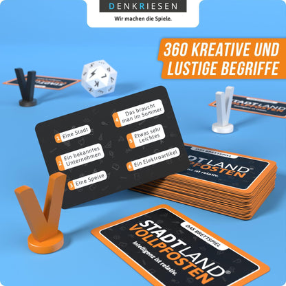 Denkriesen - STADT LAND VOLLPFOSTEN® - Brettspiel - Intelligenz ist relativ