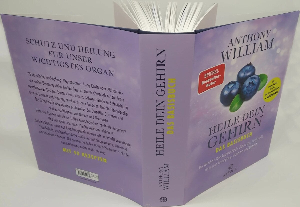 Arkana Heile dein Gehirn - Das Basisbuch (Deutsch, 2023, Anthony William)