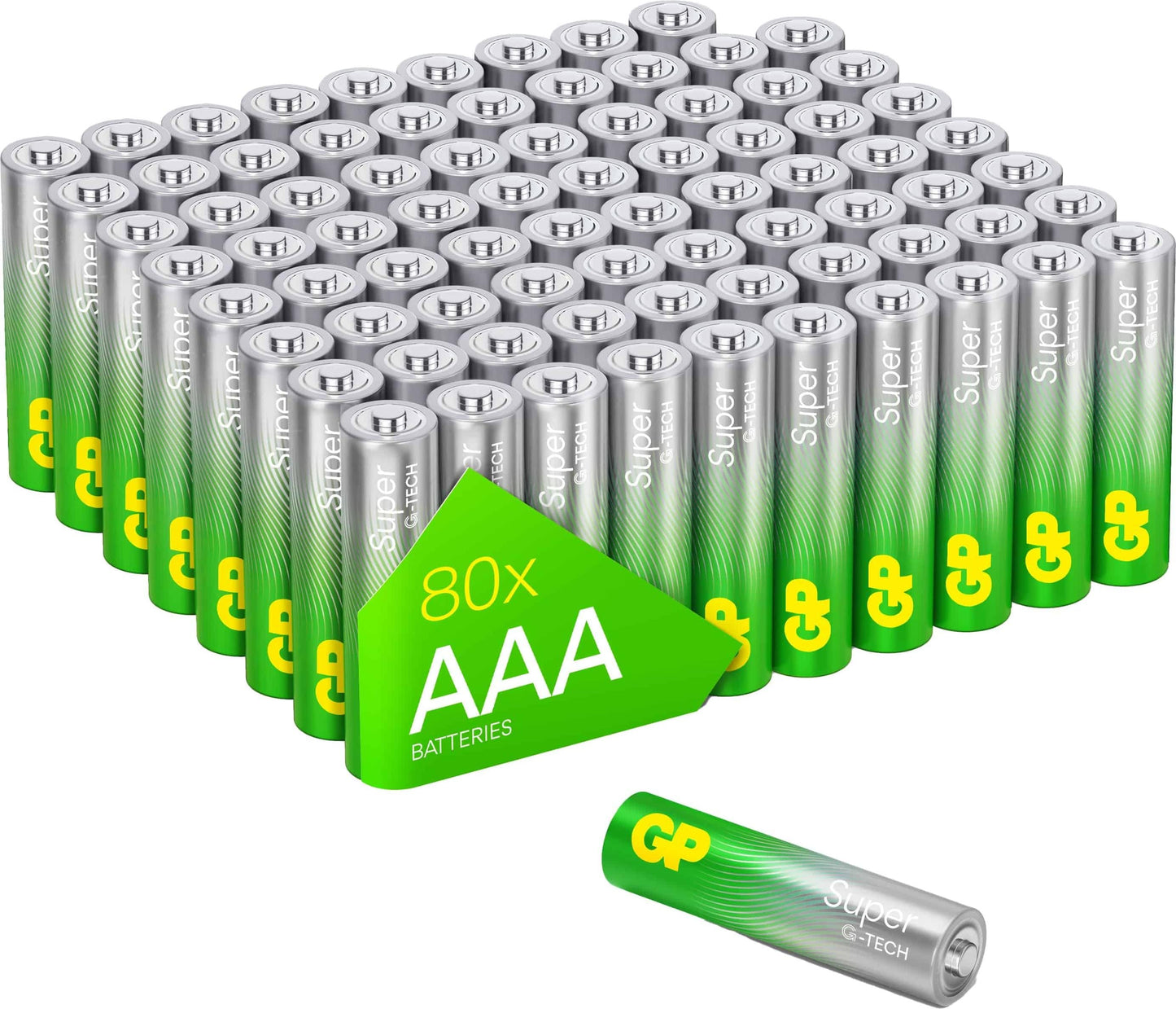 AAA Batterie GP Alkaline Super, Micro LR03,  1,5V, 80 Stück
