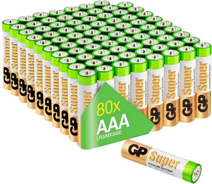 AAA Batterie GP Alkaline Super, Micro LR03,  1,5V, 80 Stück