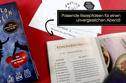 Edition Fischer Crime & Dine - Das Krimi-Dinner-Set: Babylon Berlin - Das offizielle Spiel zur Serie! (Deutsch, 2022, Business Elephant Paperdice Solutions GmbH)