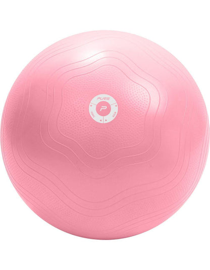 Pure2improve Gymnastikball 65cm inkl. Pumpe (rosa, #65cm)