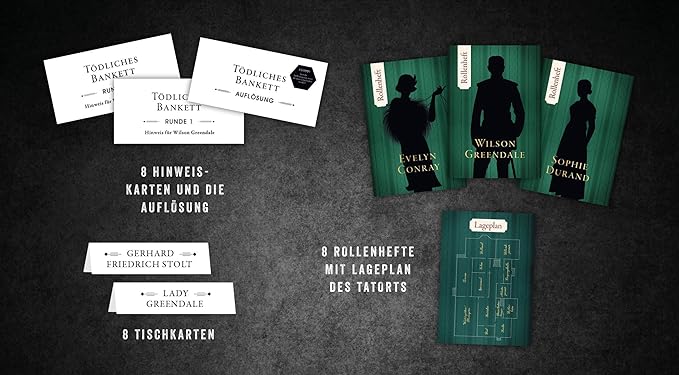 Edition Fischer Crime & Dine - Das Krimi-Dinner-Set: Tödliches Bankett (Deutsch, 2022, Business Elephant Paperdice Solutions GmbH)