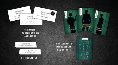 Edition Fischer Crime & Dine - Das Krimi-Dinner-Set: Tödliches Bankett (Deutsch, 2022, Business Elephant Paperdice Solutions GmbH)