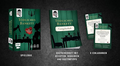Edition Fischer Crime & Dine - Das Krimi-Dinner-Set: Tödliches Bankett (Deutsch, 2022, Business Elephant Paperdice Solutions GmbH)