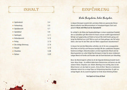 Edition Fischer Crime & Dine - Das Krimi-Dinner-Set: Mörderischer Mittsommer (Deutsch, 2023, Paperdice Solutions GmbH)