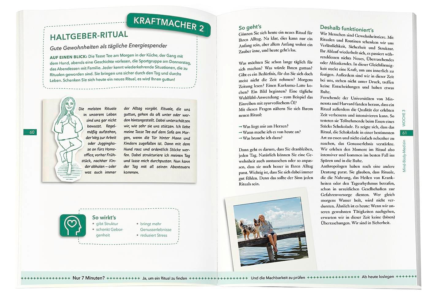 Droemer Knaur 7 Minuten am Tag endlich kraftvoll und gelassen (Deutsch, 2023, Franziska Rubin)