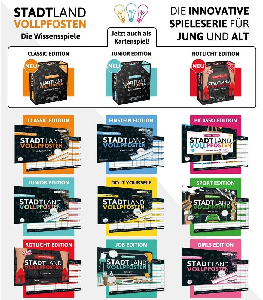 Denkriesen Stadt Land Vollpfosten - Jeder Punkt zählt