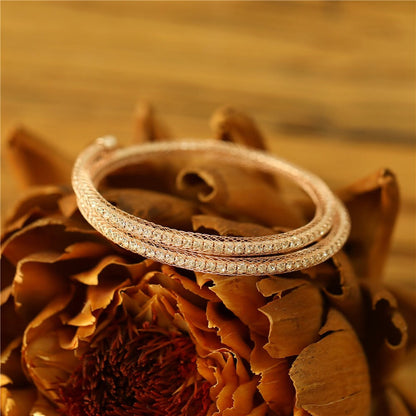 Andreani Armband mit echtem Schneeflocken-Obsidian (8 cm, Metall)