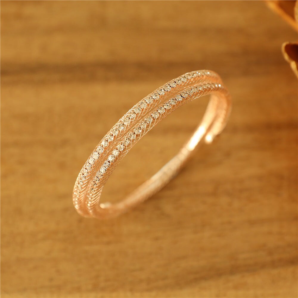 Andreani Armband mit echtem Schneeflocken-Obsidian (8 cm, Metall)