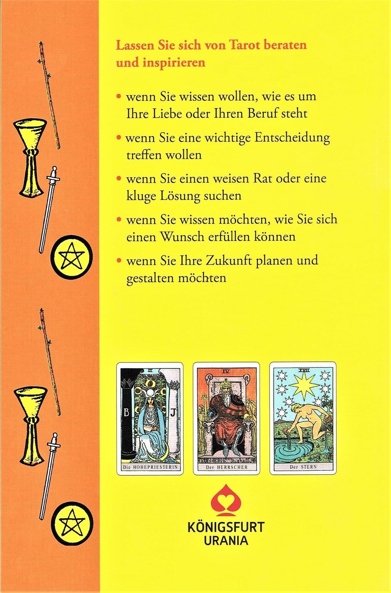 Königsfurt-Urania Tarot für Anfänger (Deutsch, 2017, Hajo Banzhaf)