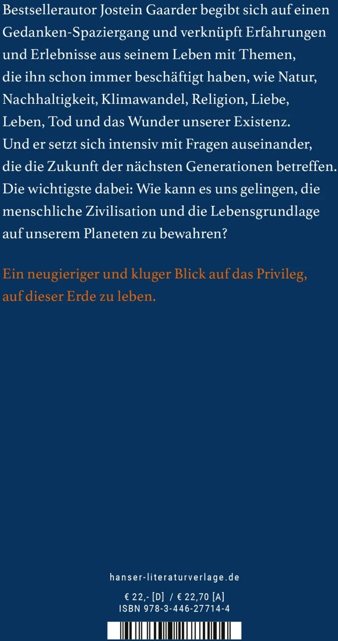 Hanser Ist es nicht ein Wunder, dass es uns gibt? (Deutsch, 2023, Jostein Gaarder, Gabriele Haefs)