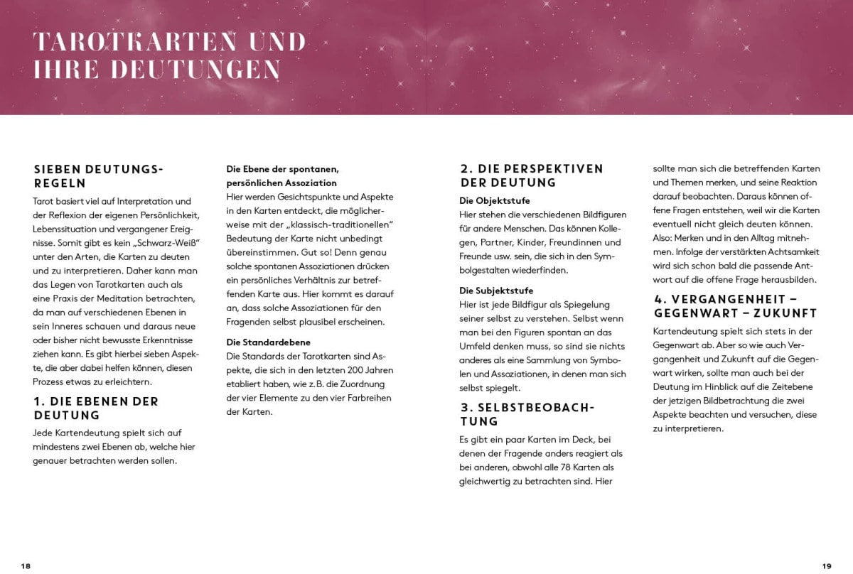 Edition Fischer Tarot Kartenset Dein Blick in die Zukunft (Deutsch, 2023)