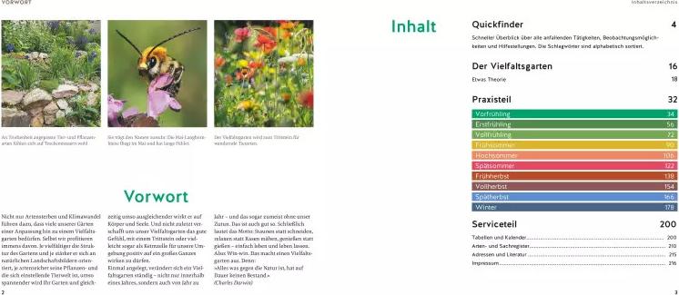 GU Quickfinder Artenvielfalt im Gartenjahr (Deutsch, 2023, Antje Arnold)