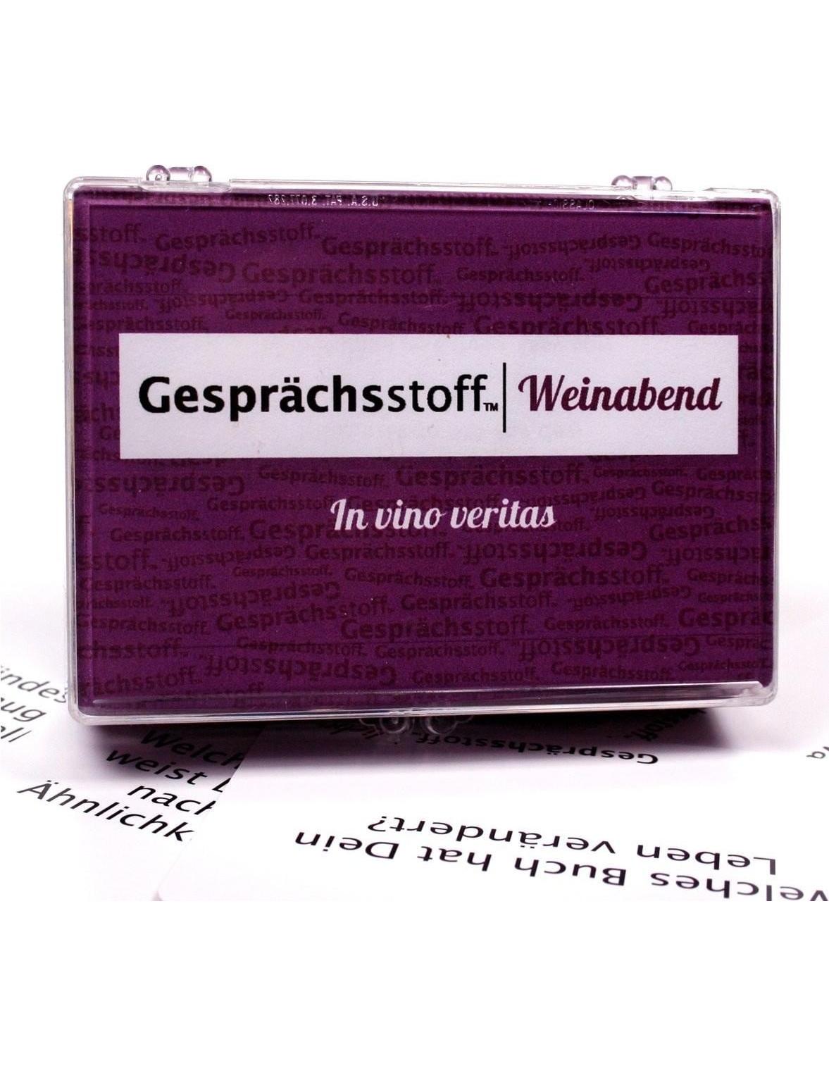Kylskapspoesi Gesprächsstoff: Weinabend