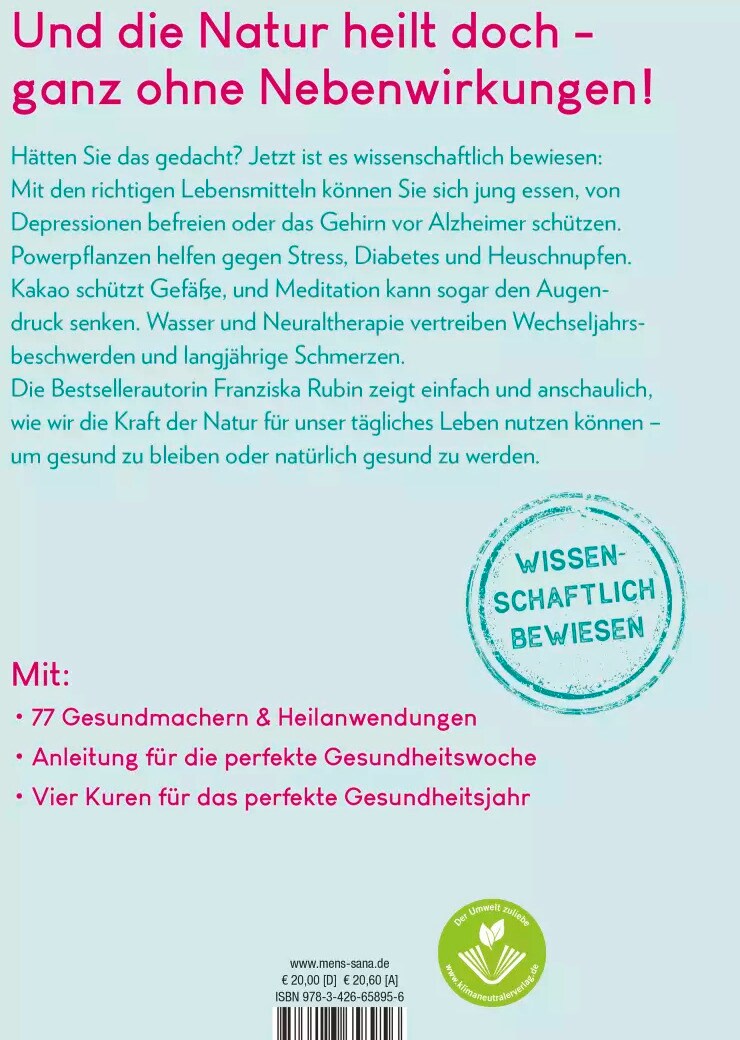 Droemer Knaur Einfach heilen mit Natur! (Deutsch, 2022, Franziska Rubin)