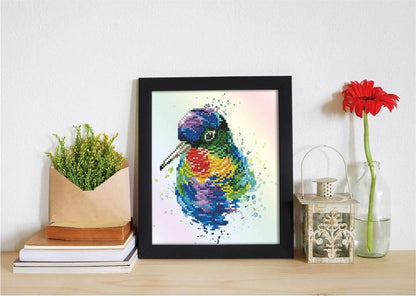 Diamond Dotz Bastelset Rainbow Feathers 22 x 27 cm