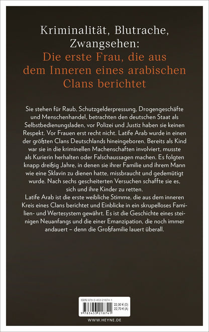 Heyne Ein Leben zählt nichts - als Frau im arabischen Clan (Deutsch, 2024, Latife Arab)