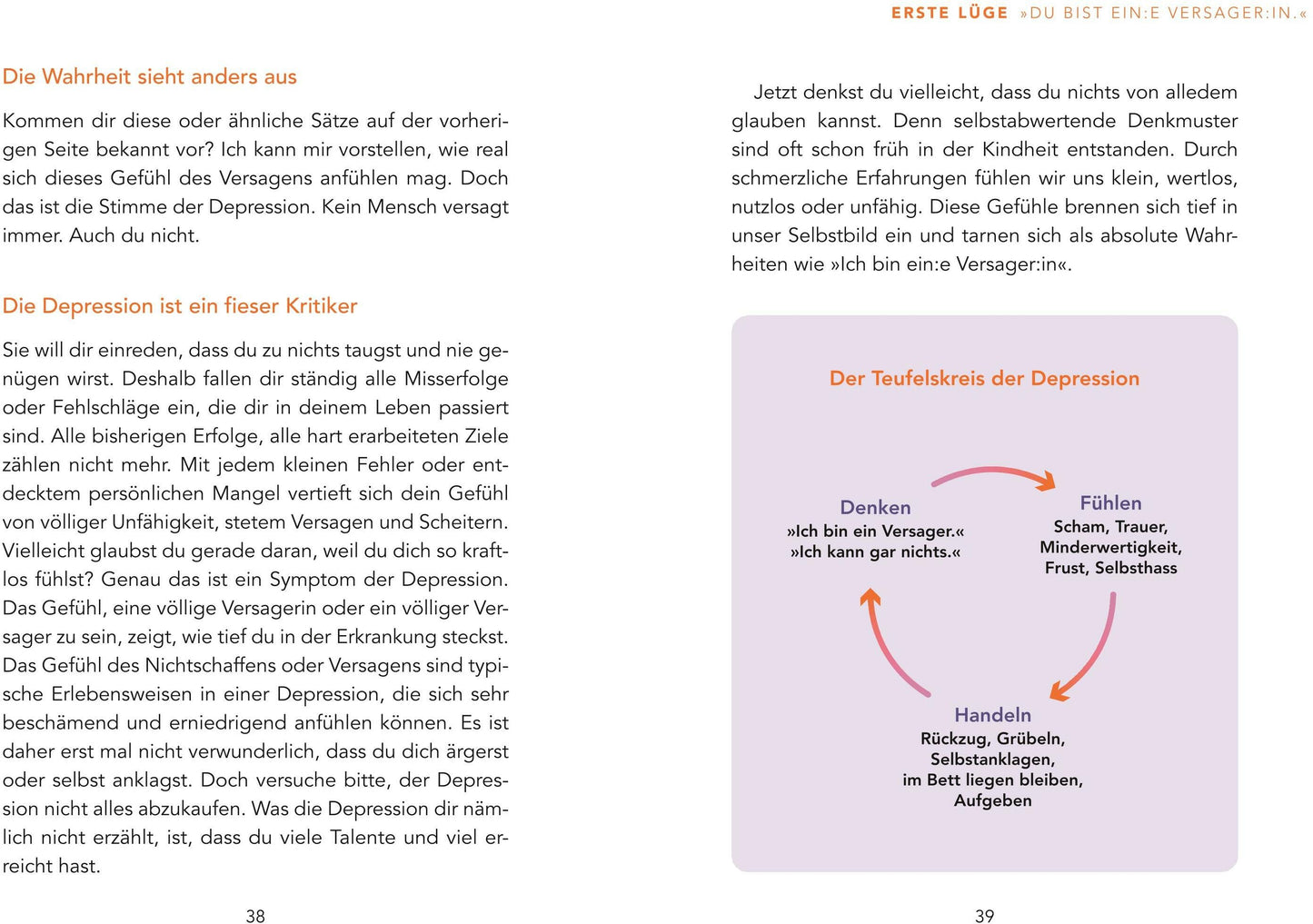 GU 7 Lügen, die dir eine Depression erzählt (Deutsch, 2024, Dinah-Kristin Berger)