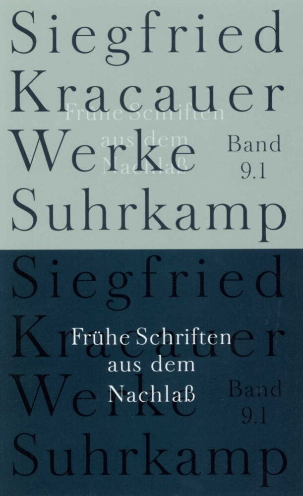 Werke in neun Bänden, 2 Teile (Siegfried Kracauer)