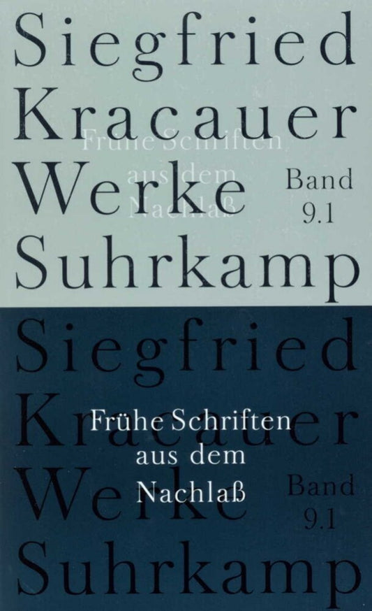 Werke in neun Bänden, 2 Teile (Siegfried Kracauer)