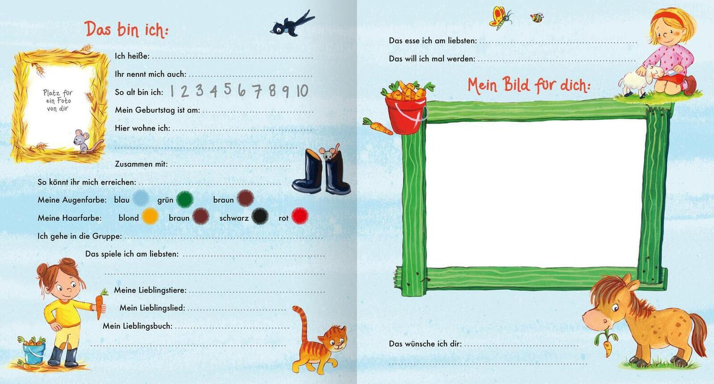 Ars Edition Freundebuch Kindergarten Bauernhof (Deutsch, 2022)
