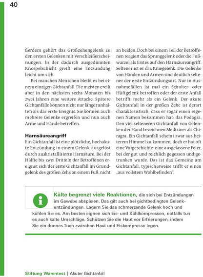 Stiftung Warentest Gut essen bei Gicht (Deutsch, 2021, Dagmar von Cramm)