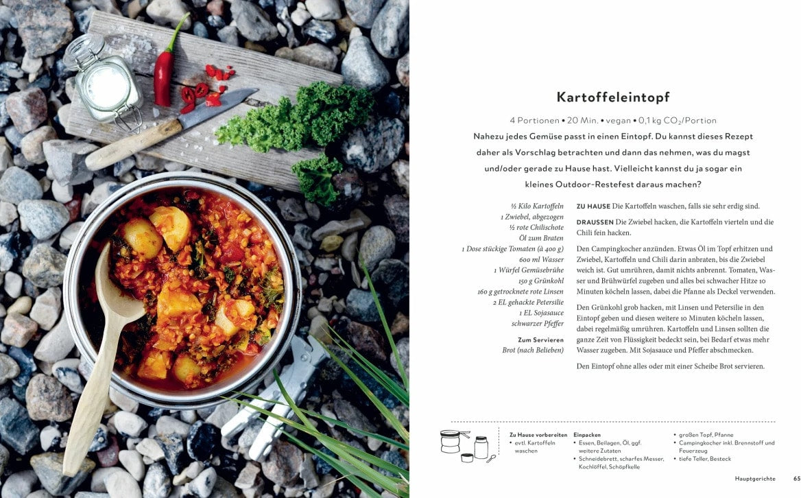 Südwest Nachhaltig Kochen für draußen und unterwegs (Deutsch, 2024, Hanna Olvenmark, Katrin Höller)