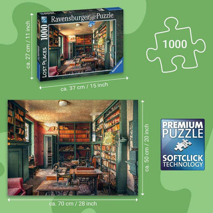 Ravensburger Puzzle - Mysterious castle library - Lost Places 1000 Teile