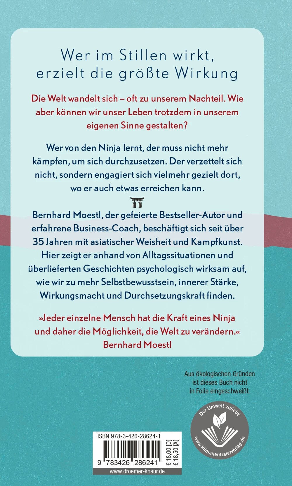 Droemer Knaur Das geheime Wissen der Ninja (Deutsch, 2023, Bernhard Moestl)