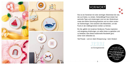 Edition Fischer Sticken - das Easy Starterset für dekorative Kreuzstichmotive (Deutsch, 2023, Jennifer Dargel)