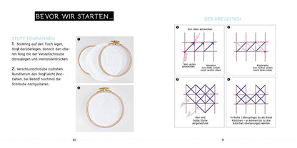 Edition Fischer Sticken - das Easy Starterset für dekorative Kreuzstichmotive (Deutsch, 2023, Jennifer Dargel)