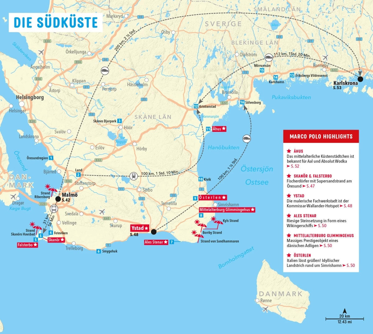 Marco Polo Reiseführer Südschweden, Stockholm (Deutsch, 2023, Tatjana Reiff)