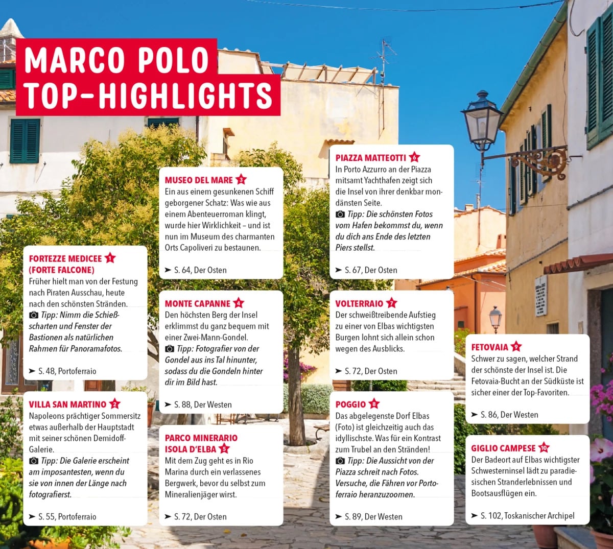 Marco Polo Reiseführer Elba, Toskanischer Archipel (Deutsch, 2023, Maximilian Fleschhut)