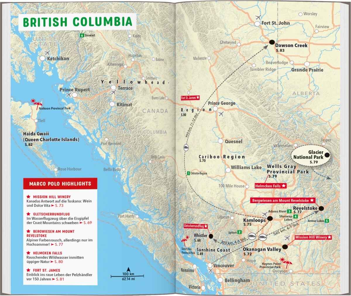 Marco Polo Reiseführer Kanada West, Rocky Mountains, Vancouver (Deutsch, 2023, Karl Teuschl)