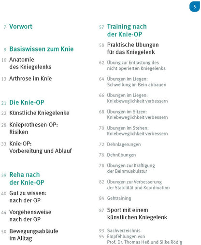 Trias Schmerzfrei & beweglich mit dem neuen Kniegelenk (Deutsch, 2024, Silke Rödig, Thomas Heß)